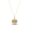 Thumbnail Image 1 of Diamond Cancer Zodiac Pendant Necklace 1/10 ct tw Round 14K Yellow Gold