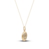 Thumbnail Image 2 of Diamond Cancer Zodiac Pendant Necklace 1/10 ct tw Round 14K Yellow Gold