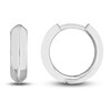 Thumbnail Image 1 of Knife Edge Huggie Earrings 14K White Gold