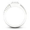 Thumbnail Image 2 of Men's Diamond Ring 3/4 ct tw Princess-cut/Round 10K White Gold