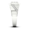 Thumbnail Image 4 of Men's Diamond Ring 3/4 ct tw Square-cut/Round 10K White Gold