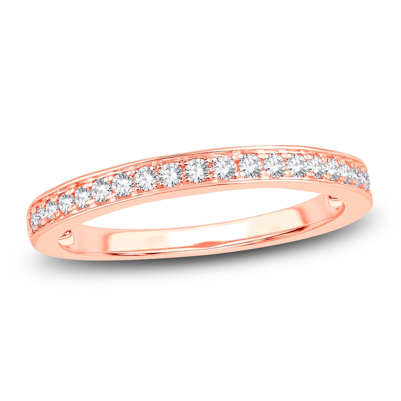 Main Image 1 of Diamond Wedding Band 1/5 ct tw Round 14K Rose Gold