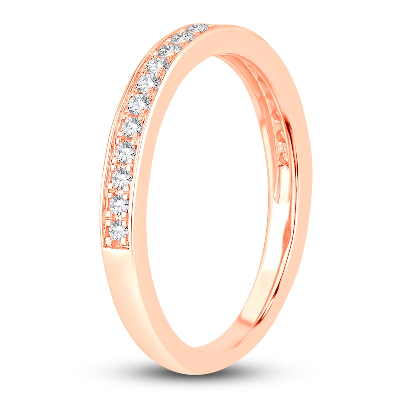Main Image 2 of Diamond Wedding Band 1/5 ct tw Round 14K Rose Gold