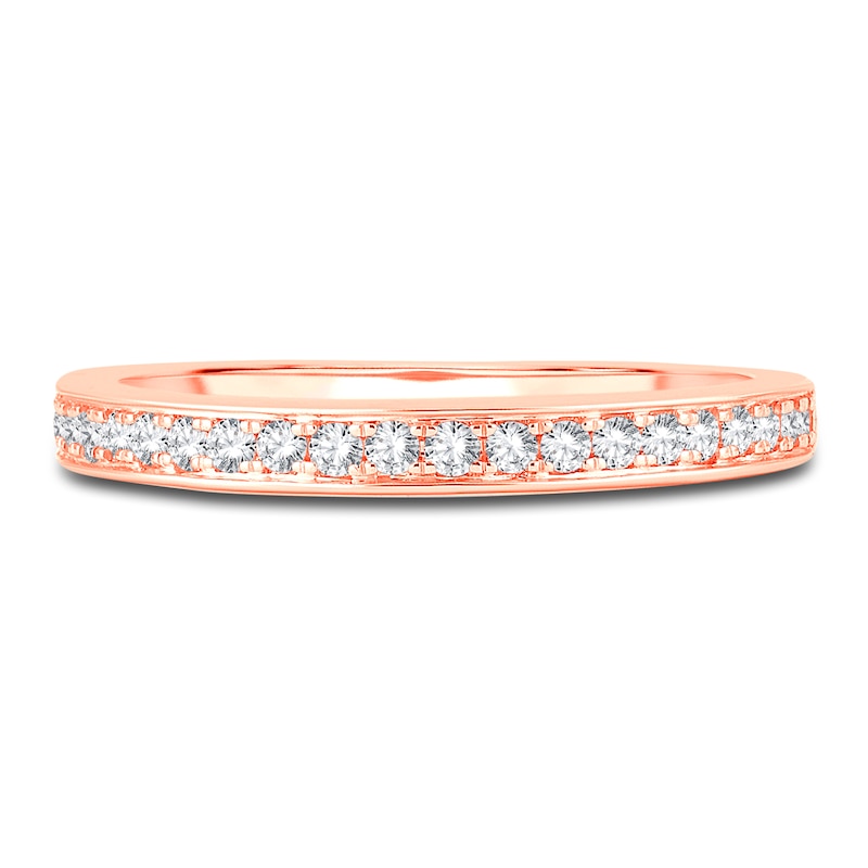 Main Image 3 of Diamond Wedding Band 1/5 ct tw Round 14K Rose Gold
