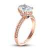 Thumbnail Image 2 of Vera Wang WISH Diamond Engagement Ring 2-1/4 ct tw Oval/Round 18K Rose Gold