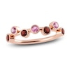 Thumbnail Image 1 of Juliette Maison Natural Pink Tourmaline & Natural Garnet Ring 10K Rose Gold