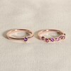 Thumbnail Image 4 of Juliette Maison Natural Pink Tourmaline & Natural Garnet Ring 10K Rose Gold