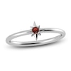 Thumbnail Image 1 of Juliette Maison Natural Garnet Starburst Ring 10K White Gold