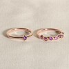 Thumbnail Image 4 of Juliette Maison Natural Garnet Starburst Ring 10K White Gold