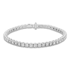 Thumbnail Image 1 of Diamond Tennis Bracelet 7 ct tw Round 18K White Gold 7"