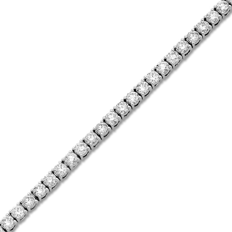Main Image 2 of Diamond Tennis Bracelet 7 ct tw Round 18K White Gold 7"