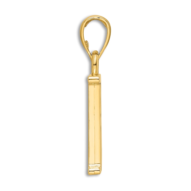 Main Image 2 of Initial R Necklace 14K Yellow Gold 18"