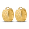 Thumbnail Image 2 of Twisted Hoop Earrings 14K Yellow Gold 19mm