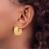 Twisted Hoop Earrings 14K Yellow Gold 19mm