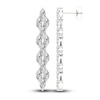Thumbnail Image 2 of Lab-Grown Diamond Dangle Earrings 5-1/5 ct tw Marquise 14K White Gold
