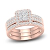 Thumbnail Image 1 of Diamond Bridal Set 1-1/4 ct tw Princess/Round 14K Rose Gold