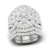 Thumbnail Image 1 of Diamond 3-Piece Bridal Set 5 ct tw Round 14K White Gold