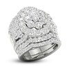 Thumbnail Image 2 of Diamond 3-Piece Bridal Set 5 ct tw Round 14K White Gold
