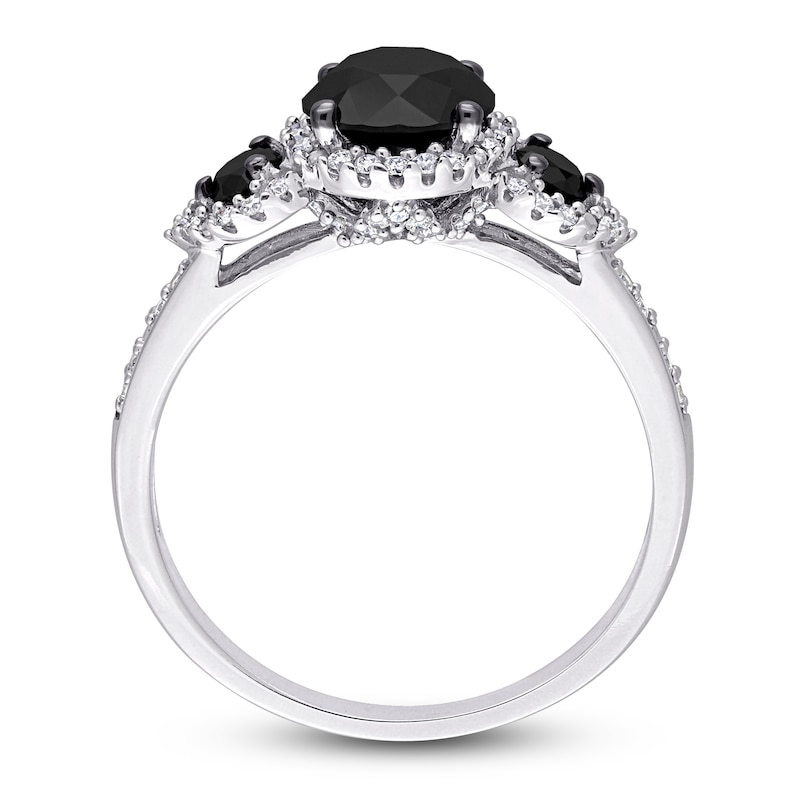 Main Image 3 of Diamond 3-Stone Engagement Ring 2 ct tw Round 14K White Gold