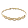 Thumbnail Image 0 of Italia D'Oro Braided Bracelet 14K Yellow Gold 7.5"