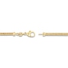 Thumbnail Image 2 of Italia D'Oro Hollow Braided Bracelet 14K Yellow Gold 7.5"
