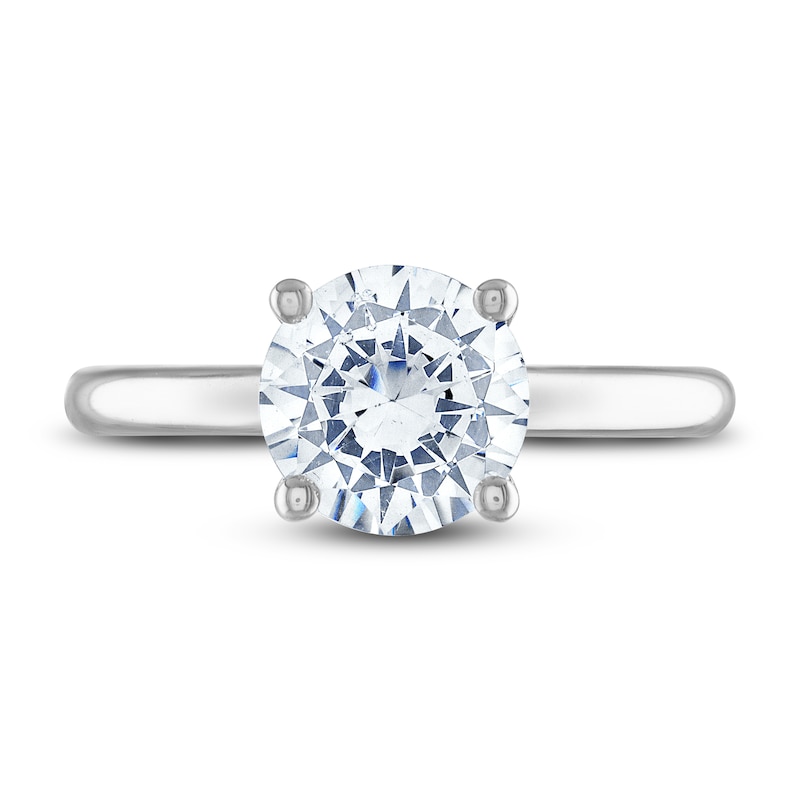 Main Image 3 of Lab-Grown Diamond Solitaire Engagement Ring 2 ct tw Round Platinum