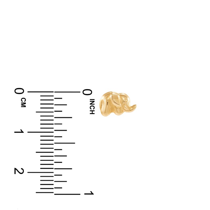 Main Image 2 of Children's Elephant Stud Earrings 14K Yellow Gold