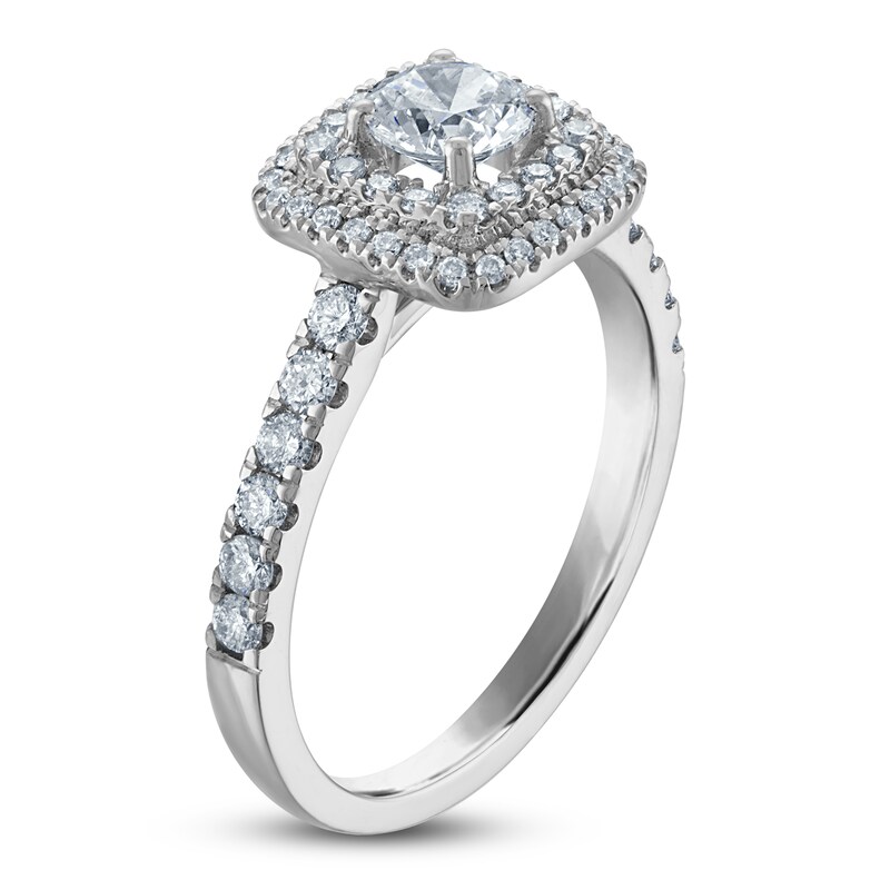 Main Image 2 of Round Diamond Engagement Ring 1 ct tw 14K White Gold
