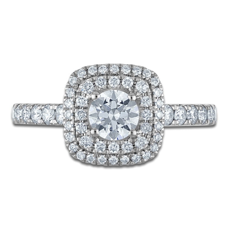 Main Image 3 of Round Diamond Engagement Ring 1 ct tw 14K White Gold
