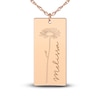 Thumbnail Image 1 of Personalized High-Polish Rectangle Necklace 14K Rose Gold 18"
