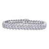 Thumbnail Image 1 of Men's Diamond Bracelet 1-1/2 ct tw Round 14K White Gold 8.5"