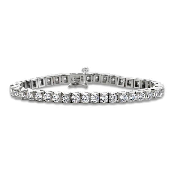Diamond Tennis Bracelet 4 ct tw Round 14K White Gold 7
