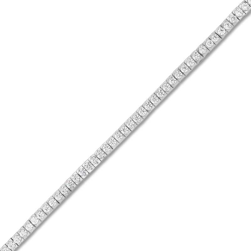 Main Image 2 of Diamond Tennis Bracelet 4 ct tw Round 14K White Gold 7"