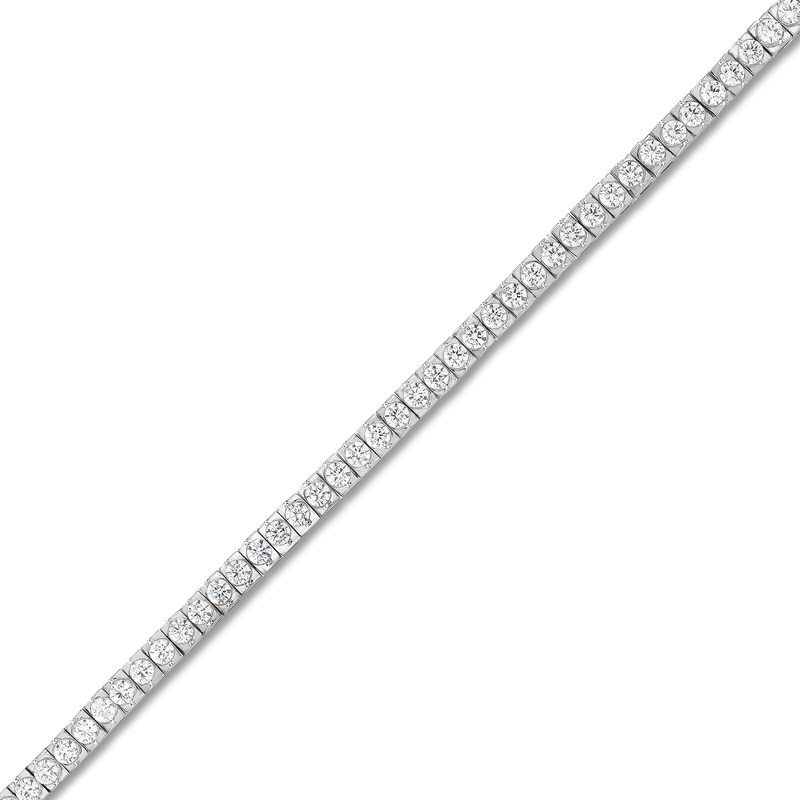 Main Image 3 of Diamond Tennis Bracelet 4 ct tw Round 14K White Gold 7"