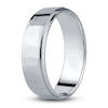 Thumbnail Image 1 of Men's Hammered Wedding Band 14K White Gold 6.0mm