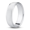 Thumbnail Image 1 of Men's Textured Wedding Band 14K White Gold 6.0mm