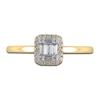 Thumbnail Image 3 of Diamond Promise Ring 1/5 ct tw Round/Baguette 14K Yellow Gold