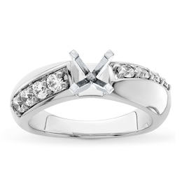 Diamond Engagement Ring Setting 1/2 ct tw Round Platinum