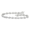 Thumbnail Image 1 of Emerald, Pear, Marquise & Oval-Cut Lab-Grown Diamond Tennis Bracelet 5 ct tw 14K White Gold