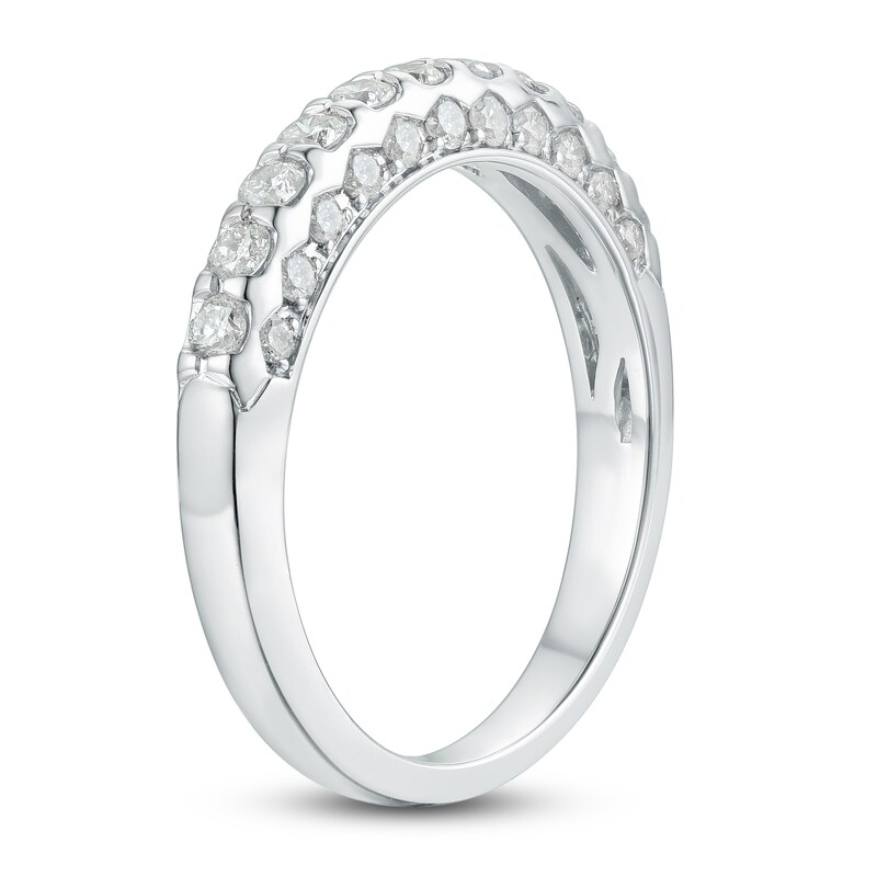 Main Image 2 of Diamond Profile Anniversary Band 3/4 ct tw 14K White Gold