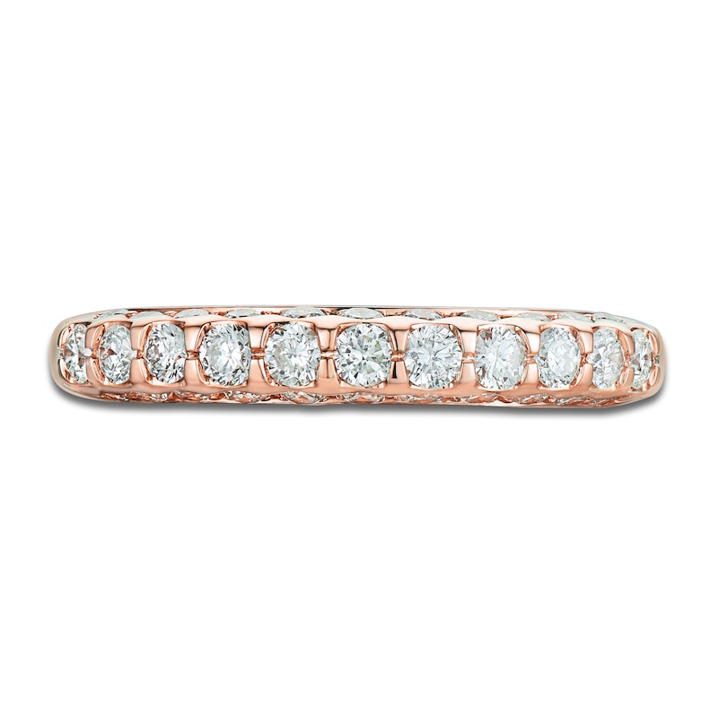 Main Image 3 of Diamond Profile Anniversary Band 3/4 ct tw 14K Rose Gold