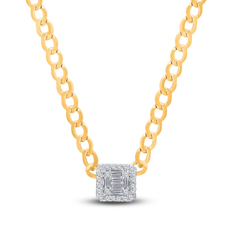 Main Image 1 of Kallati Diamond Chain Necklace 1/2 ct tw 14K Yellow Gold