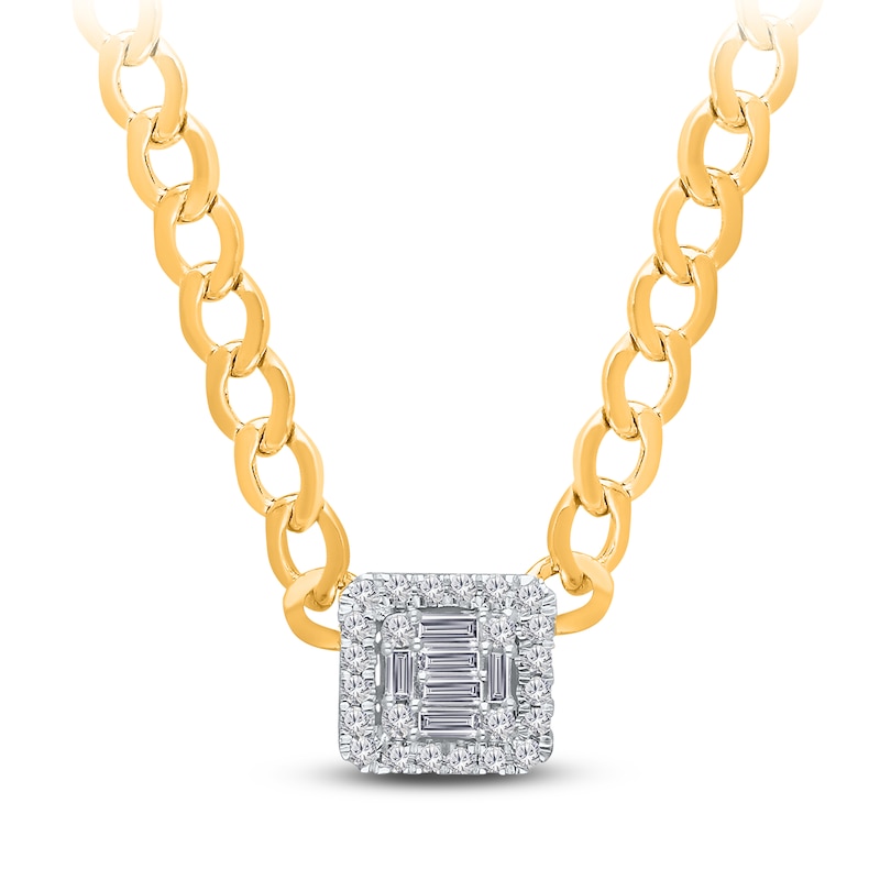 Main Image 2 of Kallati Diamond Chain Necklace 1/2 ct tw 14K Yellow Gold