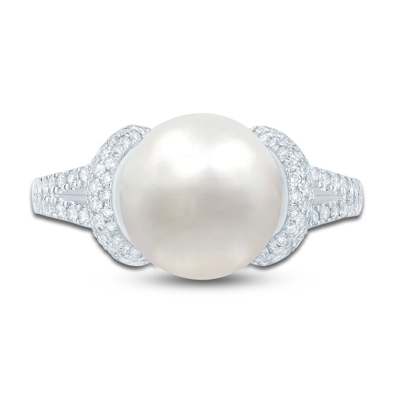Main Image 3 of Pnina Tornai South Sea Cultured Pearl & Diamond Engagement Ring 5/8 ct tw 14K White Gold