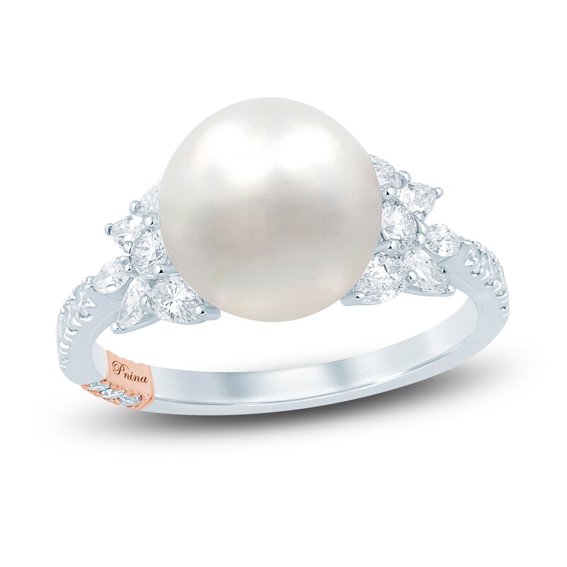 Main Image 1 of Pnina Tornai South Sea Cultured Pearl & Diamond Engagement Ring 5/8 ct tw 14K White Gold