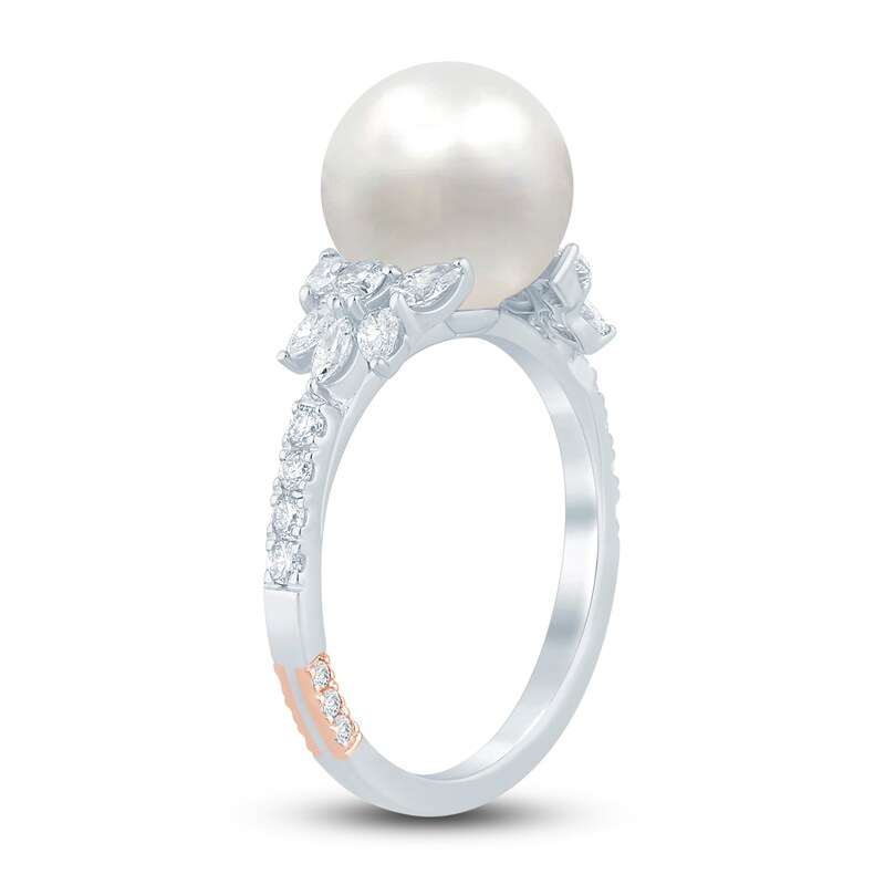 Pnina Tornai South Sea Cultured Pearl & Diamond Engagement Ring 5/8 ct ...