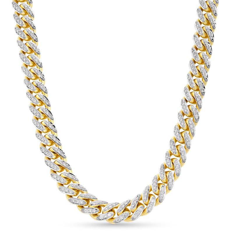 Alessi Domenico Diamond Necklace 4-5/8 ct tw 18K Yellow Gold 16" 8.2mm