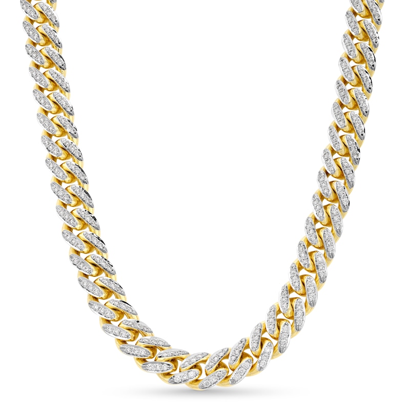 Alessi Domenico Diamond Necklace 5-1/4 ct tw 18K Yellow Gold 18" 8.2mm