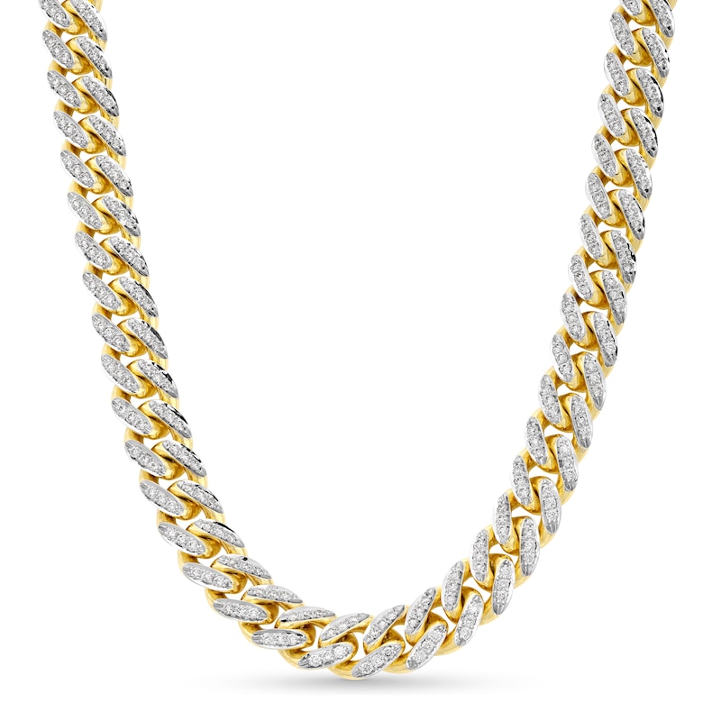 Alessi Domenico Diamond Necklace 5-7/8 ct tw 18K Yellow Gold 20" 8.2mm