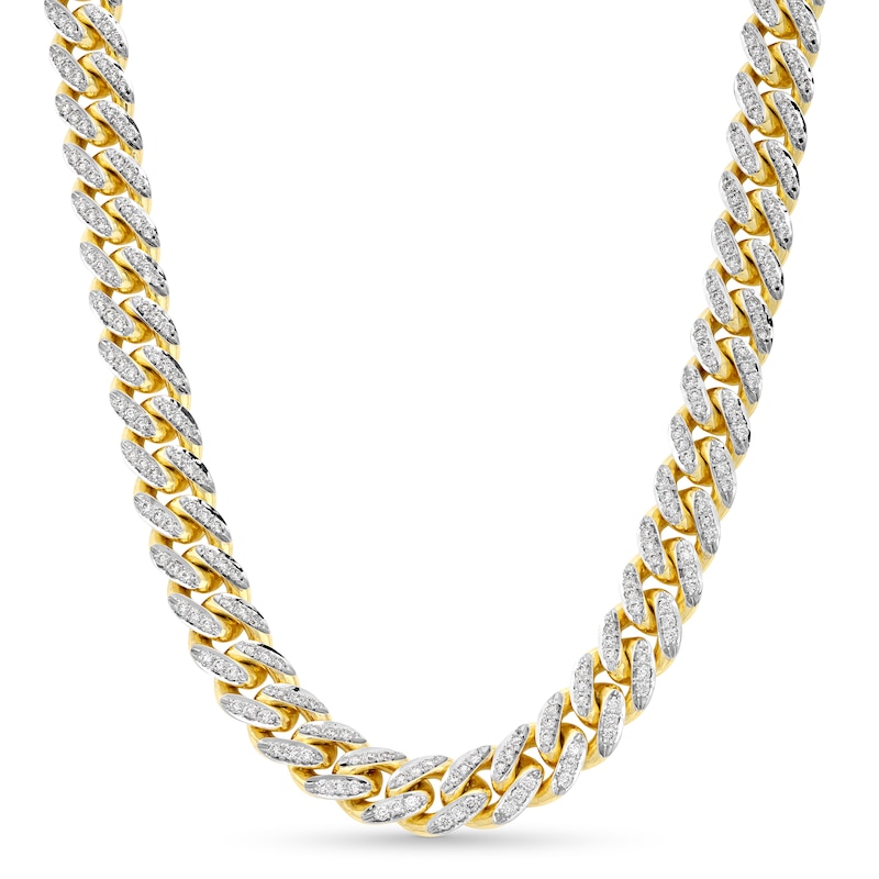 Alessi Domenico Diamond Necklace 6-3/8 ct tw 18K Yellow Gold 22" 8.2mm